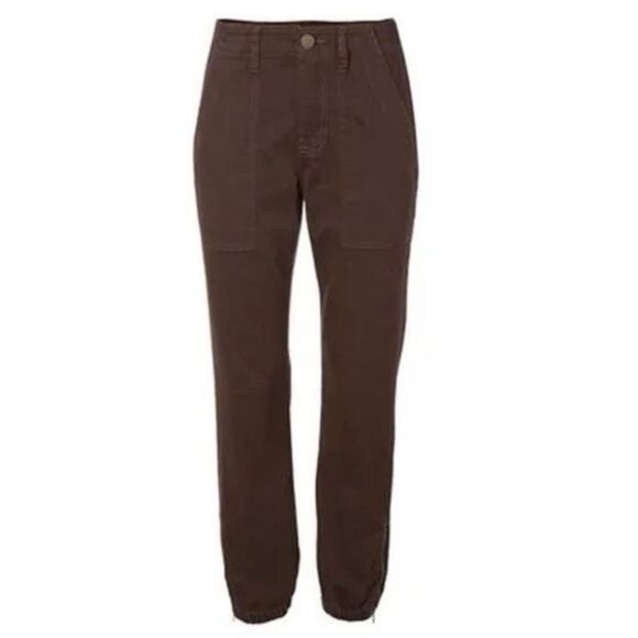 CAbi Womens Compass Pant #4514 Dark Chocolate Brown Ankle Zip Jogger Size 6 - Picture 9 of 9